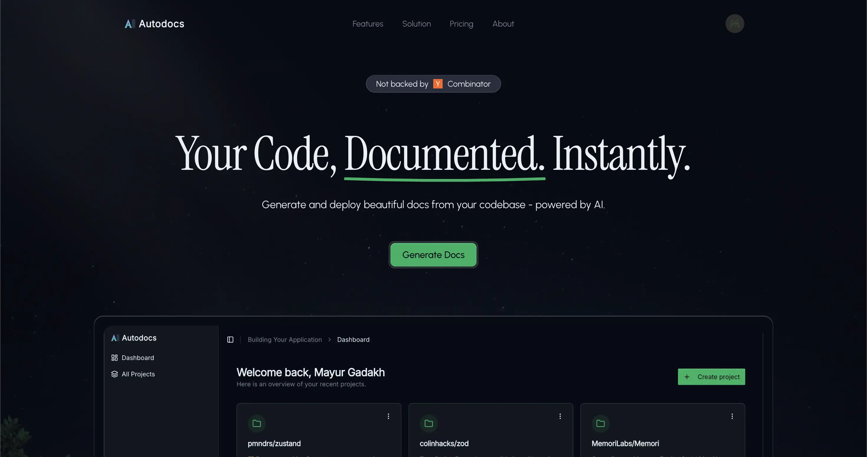 Docup - AI Documentation Generator